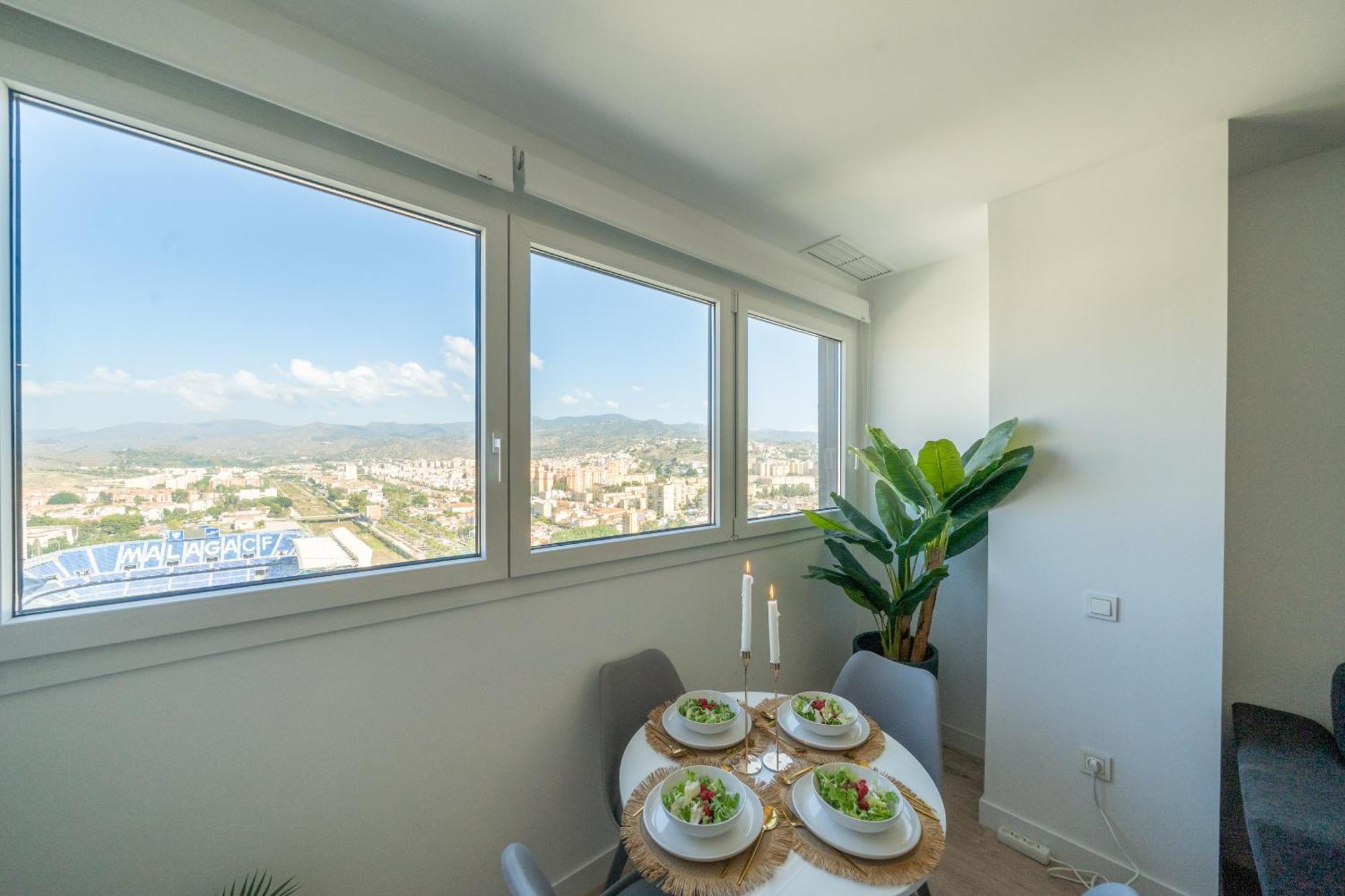 Xpce Urban 4 Malaga Skyline - Free Parking Apartman Kültér fotó